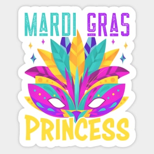 Family Matching Mardi Gras Princess Carnival Costume Sticker